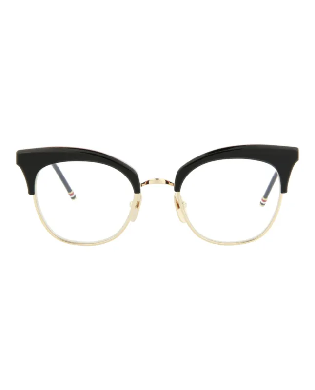 Thom Browne Novelty Optical, style # TB507-ABLKGLD51 sold by Ruumur