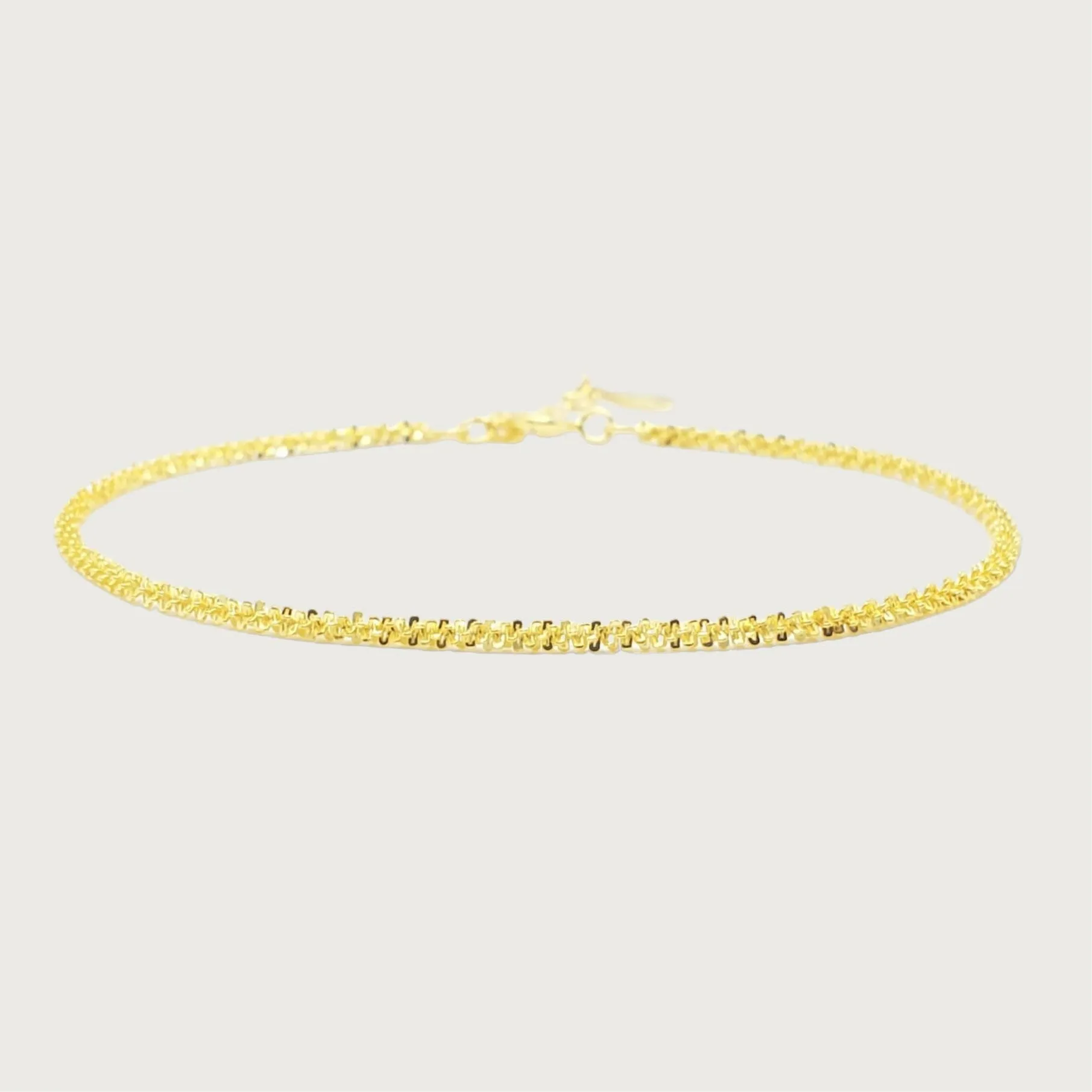 Diamond Cut Chain Hypoallergenic Bracelet sold by Ruumur product image thumbnail 4