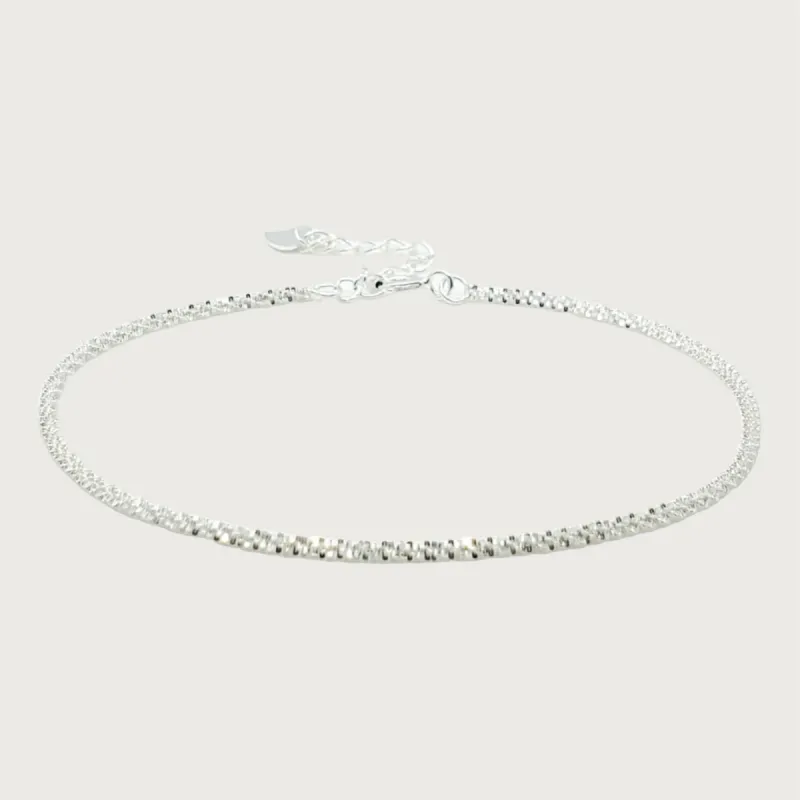Diamond Cut Chain Hypoallergenic Bracelet sold by Ruumur