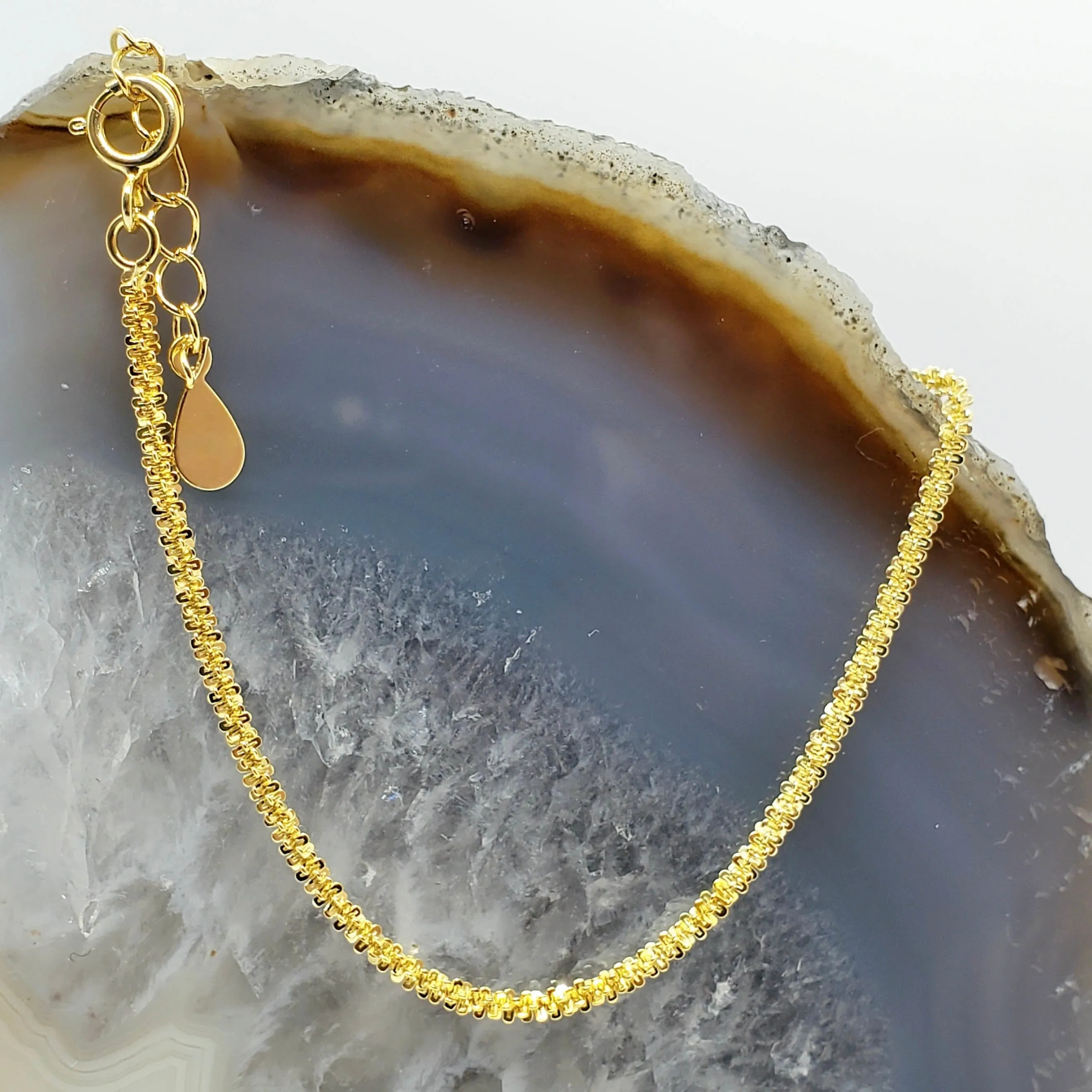 Diamond Cut Chain Hypoallergenic Bracelet sold by Ruumur product image thumbnail 5
