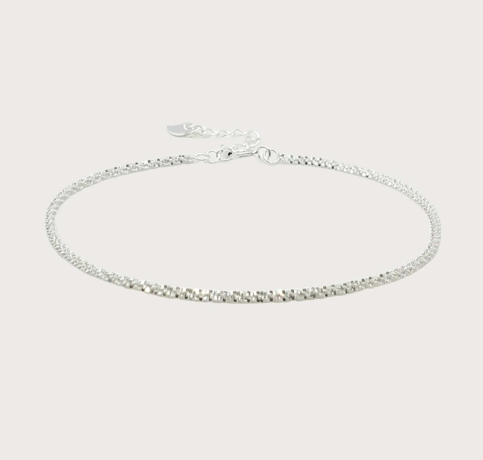 Diamond Cut Chain Hypoallergenic Bracelet sold by Ruumur product image thumbnail 3