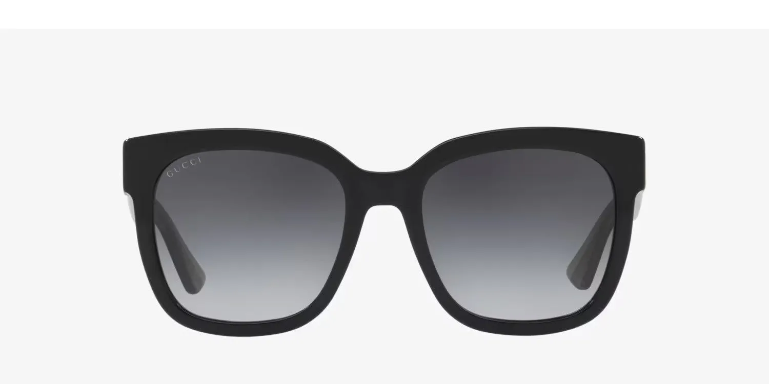 Gucci Square Frame Sunglasses 54MM - Black/ Green/Grey sold by Ruumur product image thumbnail 3