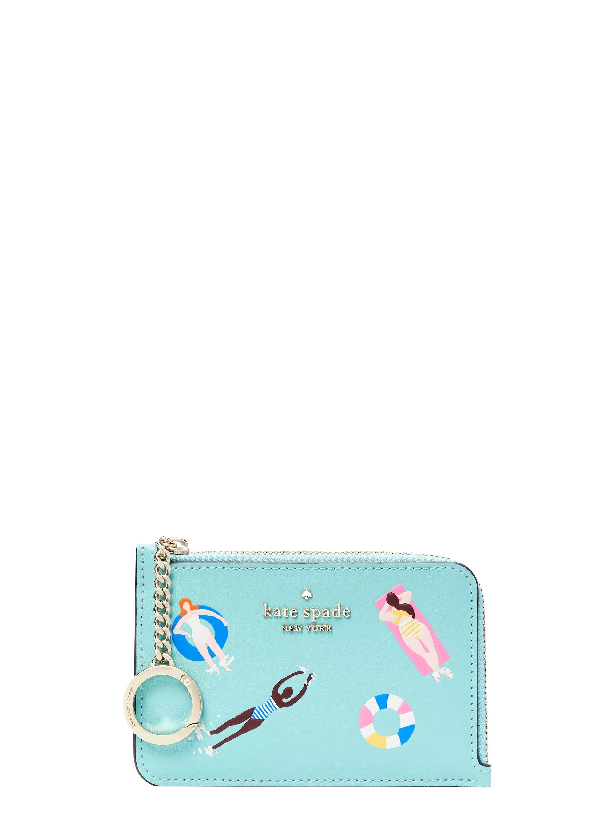 Kate Spade Pool Float Medium L-Zip Card Holder sold by Ruumur