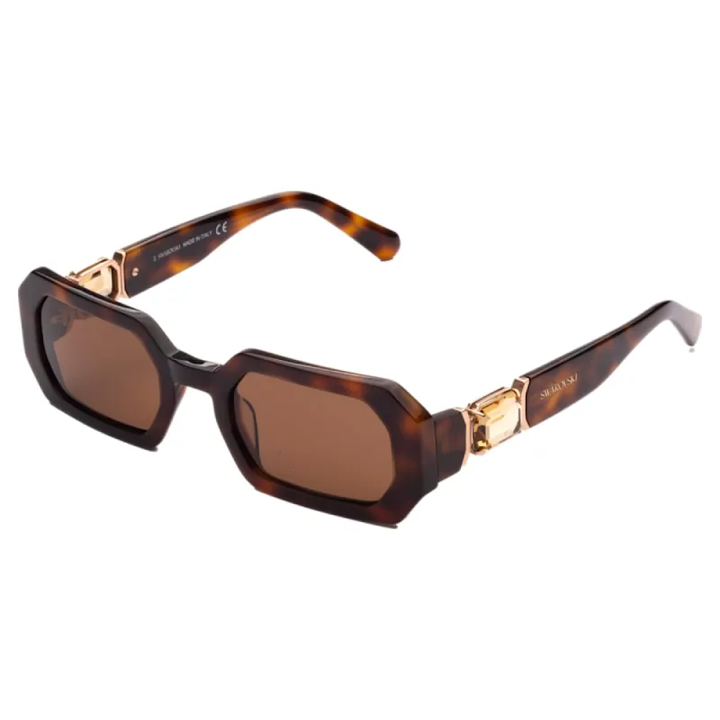 Swarovski Women's Octagon 50mm Brown Sunglasses 5625301 sold by Ruumur