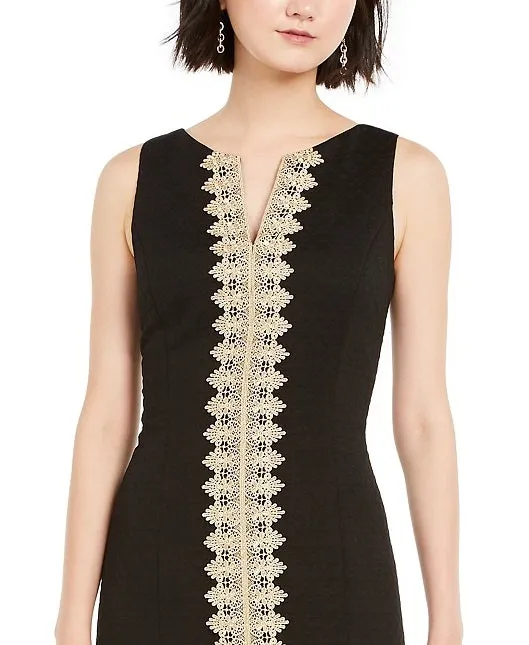 Pappagallo Women's Embroidered Sheath Dress Black Size 4 sold by Ruumur product image thumbnail 2
