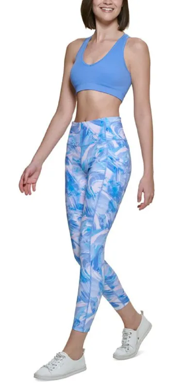 Calvin Klein Women's Printed High Rise 7/8 Leggings Blue Size Small sold by Ruumur