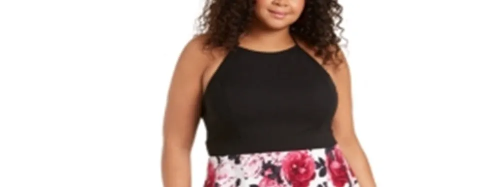 Speechless Women's Floral Fit & Flare Halter Dress Red Size 22 sold by Ruumur product image thumbnail 2