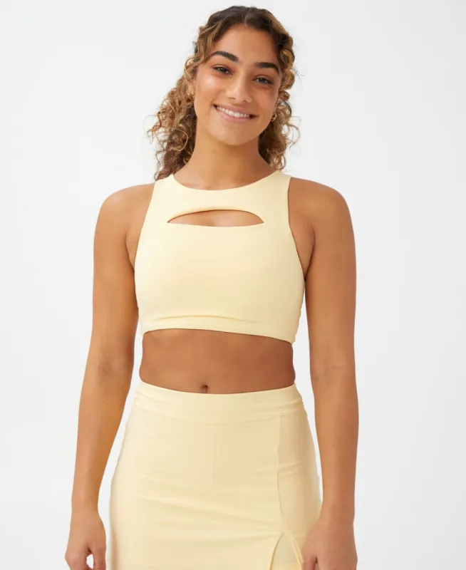 COTTON ON Women's Smoothing Cut Out Vestlette Top Yellow Size X-Small sold by Ruumur