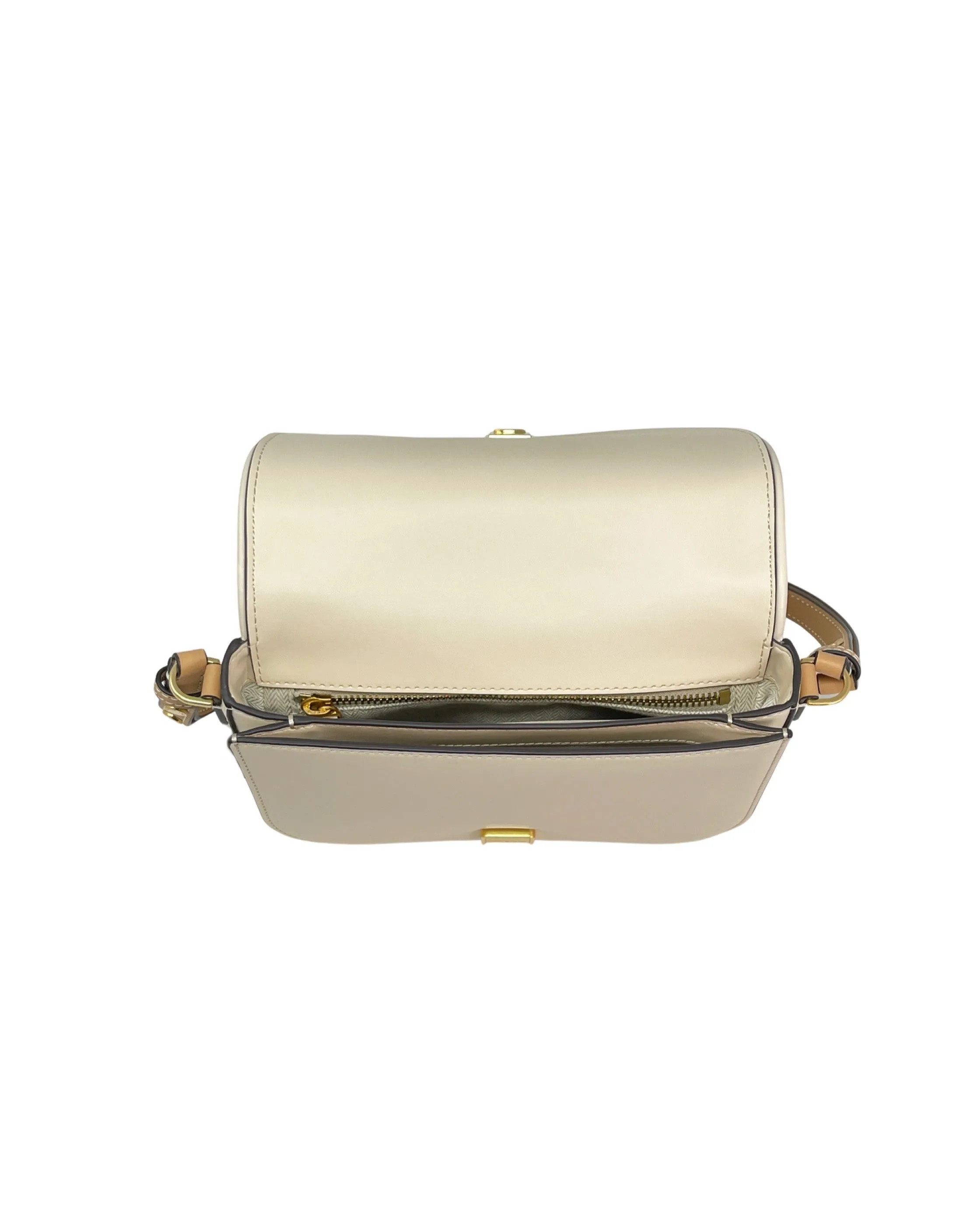 Tory Burch Cream Brown Climbing Palms Emerson Printed Canvas Crossbody sold by Ruumur product image thumbnail 4