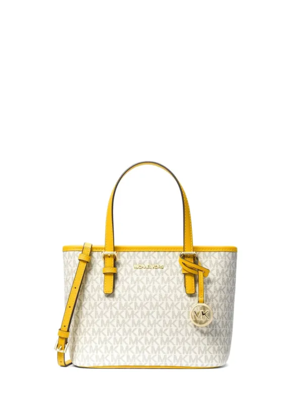 Michael Kors Jet Set Travel Extra-Small Logo Top-Zip Tote Bag sold by Ruumur