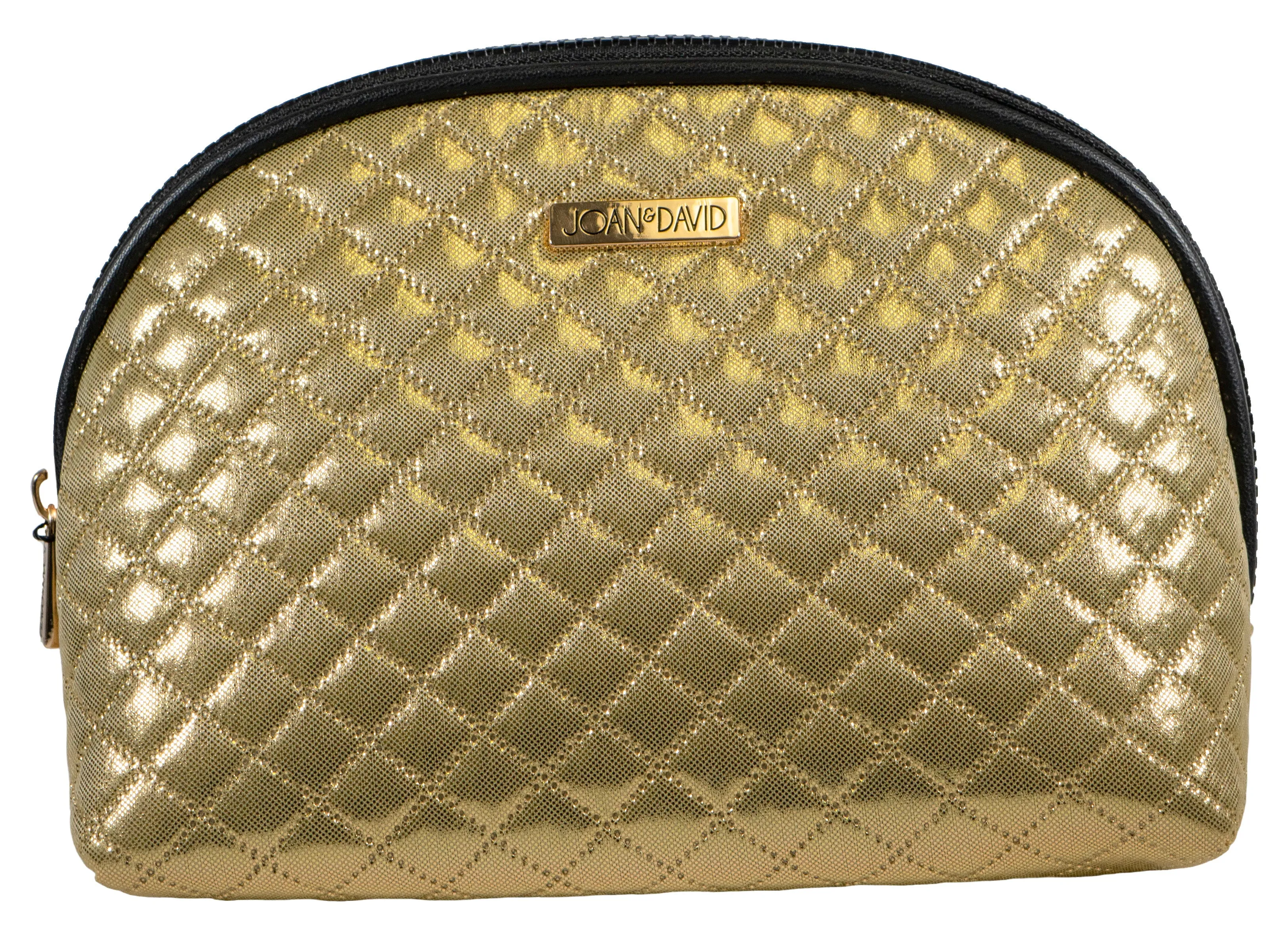 Joan & David Diamond Metallic Dome Cosmetic Bag sold by Ruumur product image thumbnail 3