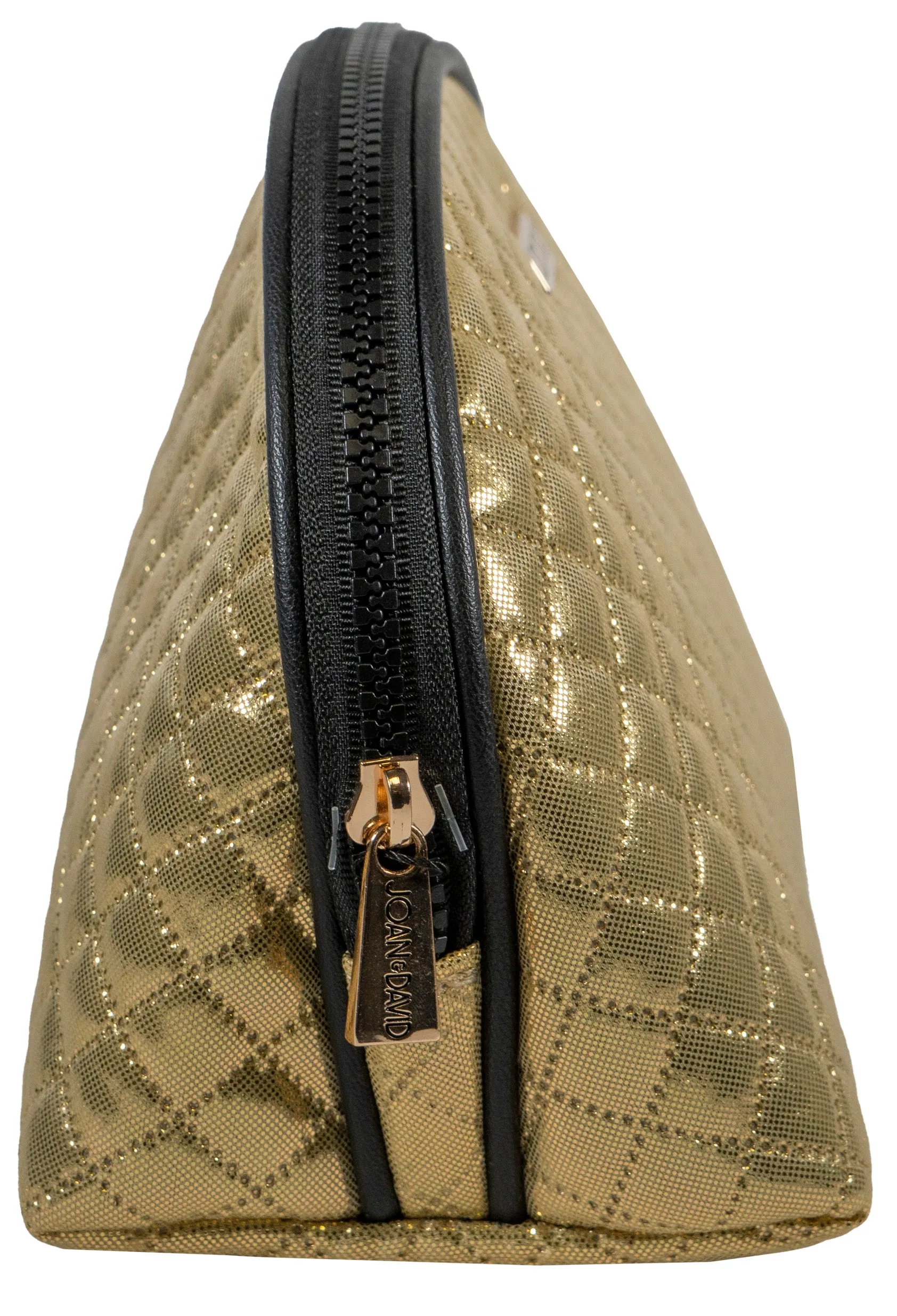 Joan & David Diamond Metallic Dome Cosmetic Bag sold by Ruumur product image thumbnail 2