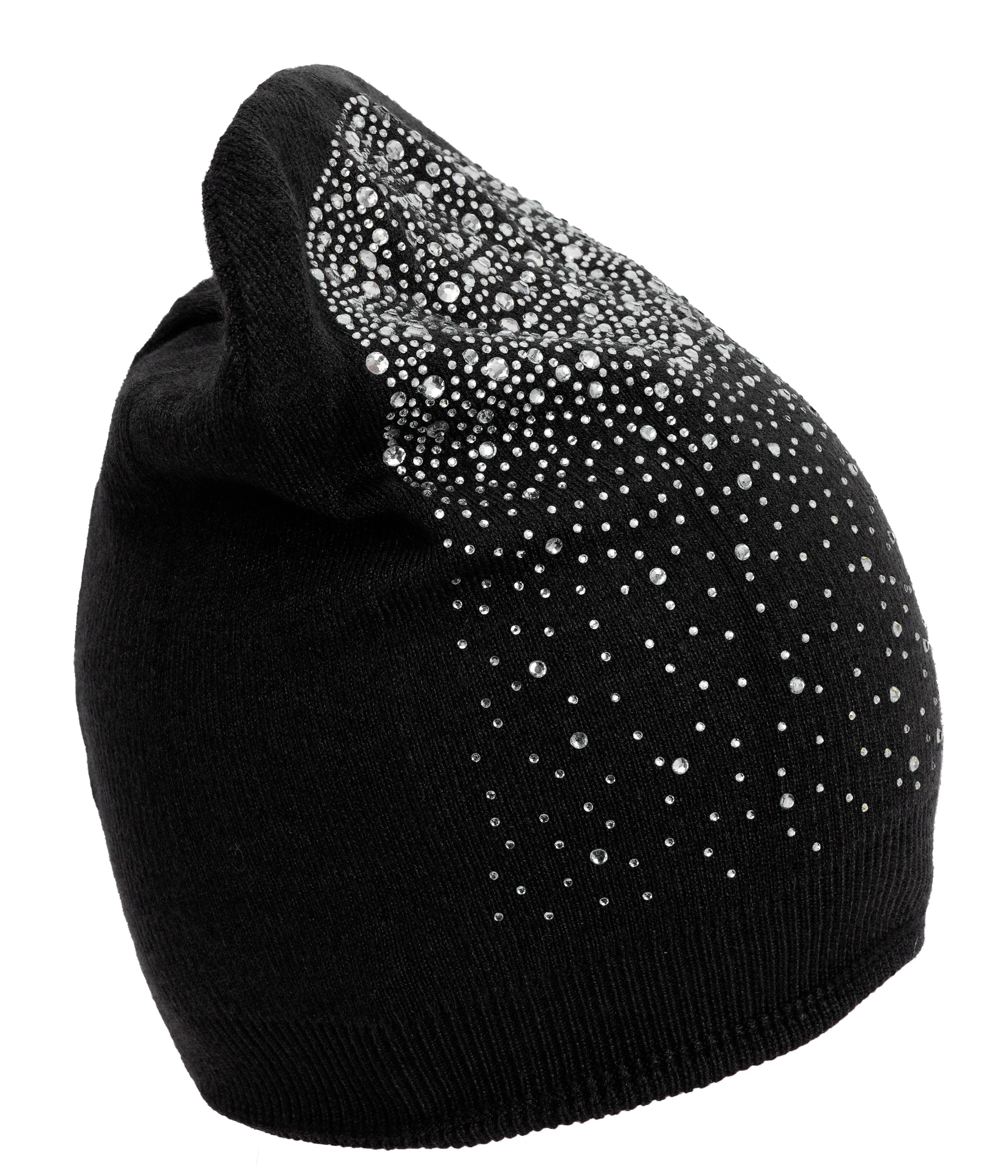 Rebecca and Rifka Beanie with Large Galaxy Stones(BW-106-BK) sold by Ruumur product image thumbnail 2