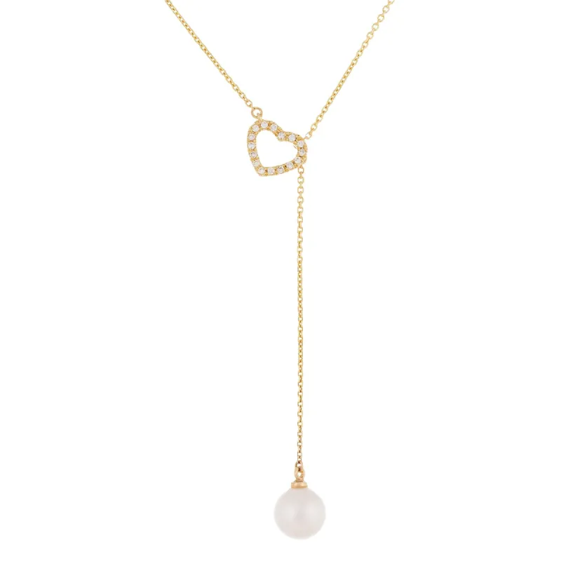 Splendid Pearls 14K Yellow Gold Pearl Pendant HE-228YG sold by Ruumur