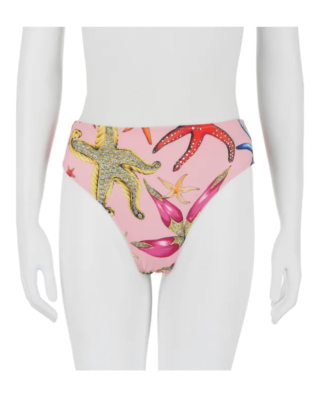 Versace Tresor De La Mer All Over Bikini Bottom sold by Ruumur