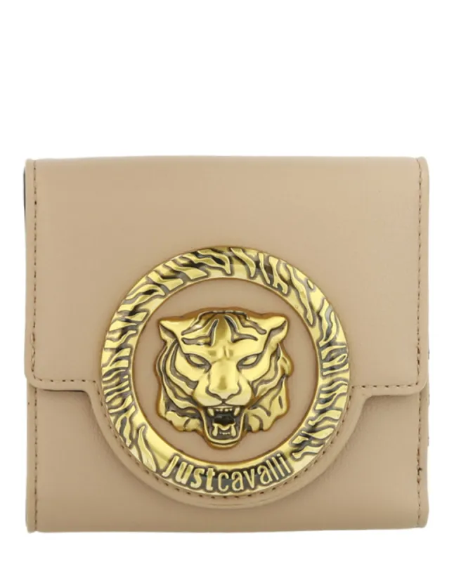 Just Cavalli Logo Plaque Compact Wallet sold by Ruumur