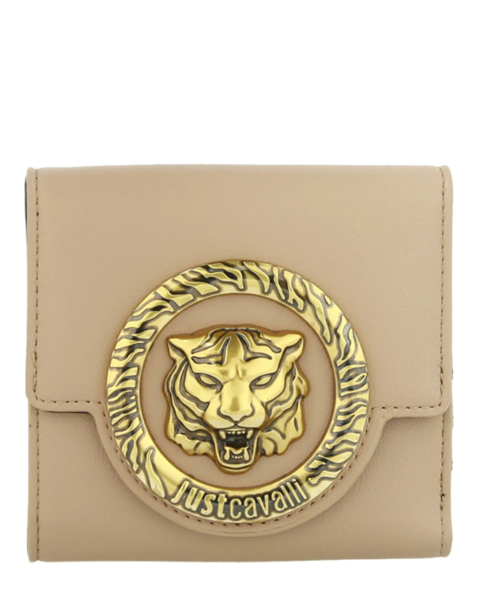 Just Cavalli Logo Plaque Compact Wallet sold by Ruumur
