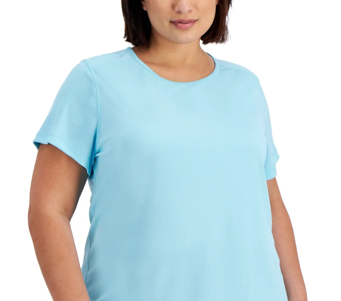 ID Ideology Women's Birdseye Mesh T Shirt Blue sold by Ruumur product image thumbnail 2