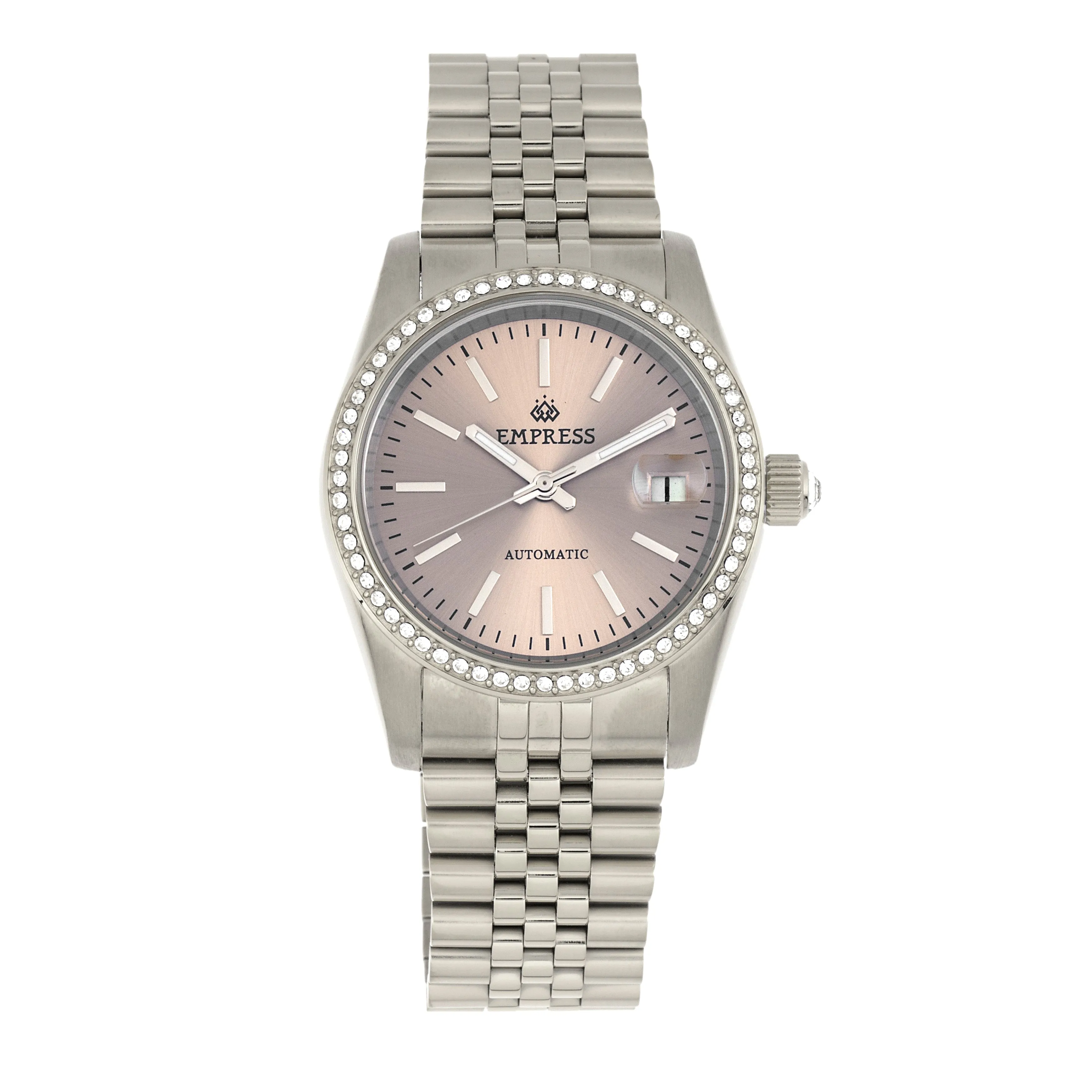 Empress Constance Automatic Bracelet Watch w/Date - Silver/Pewter sold by Ruumur