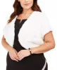 BCX Trendy Women's Plus Size Faux-Fur Shrug Ivory Size 2 Extra Large sold by Ruumur