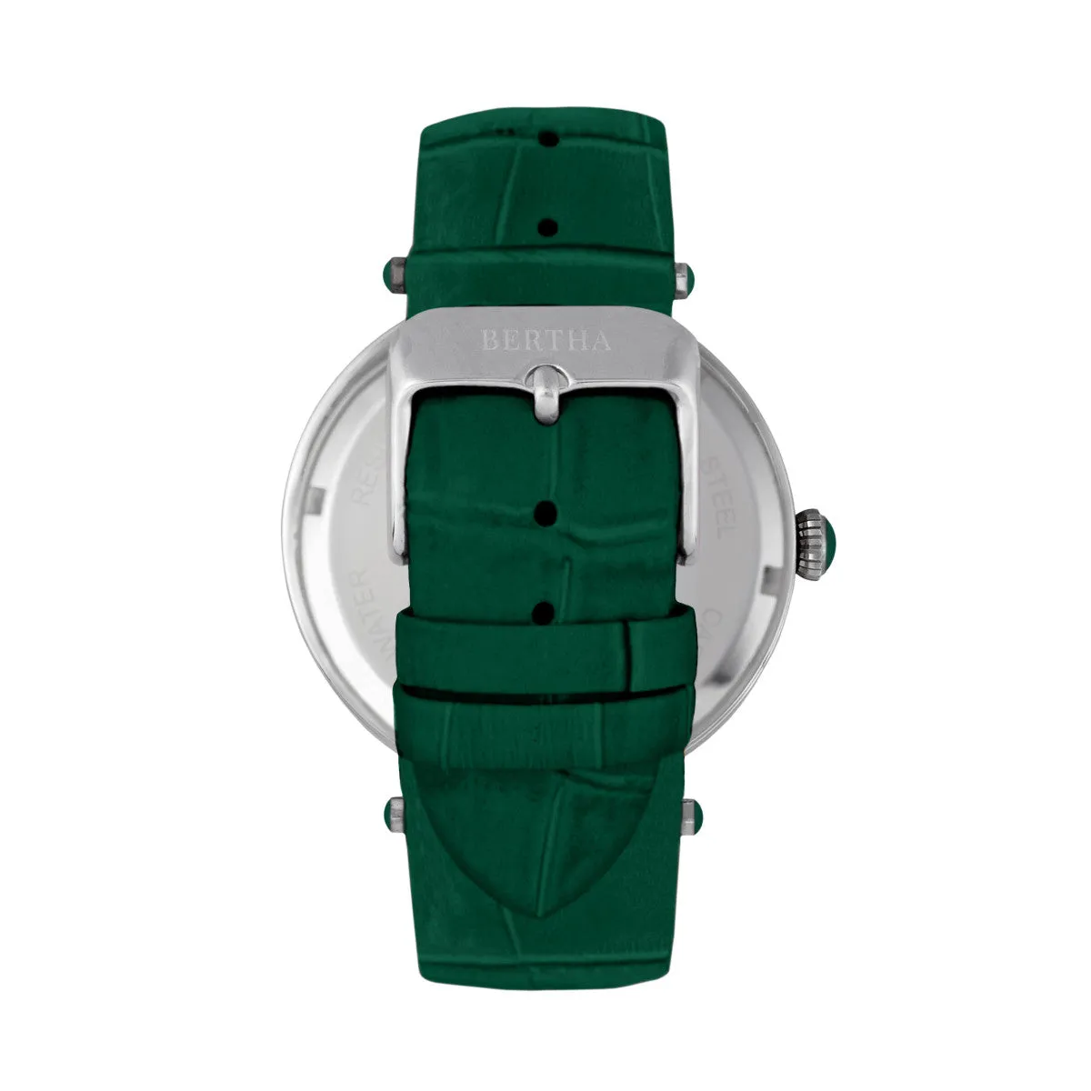 Bertha Camilla Mother-Of-Pearl Leather-Band Watch - Teal sold by Ruumur product image thumbnail 2