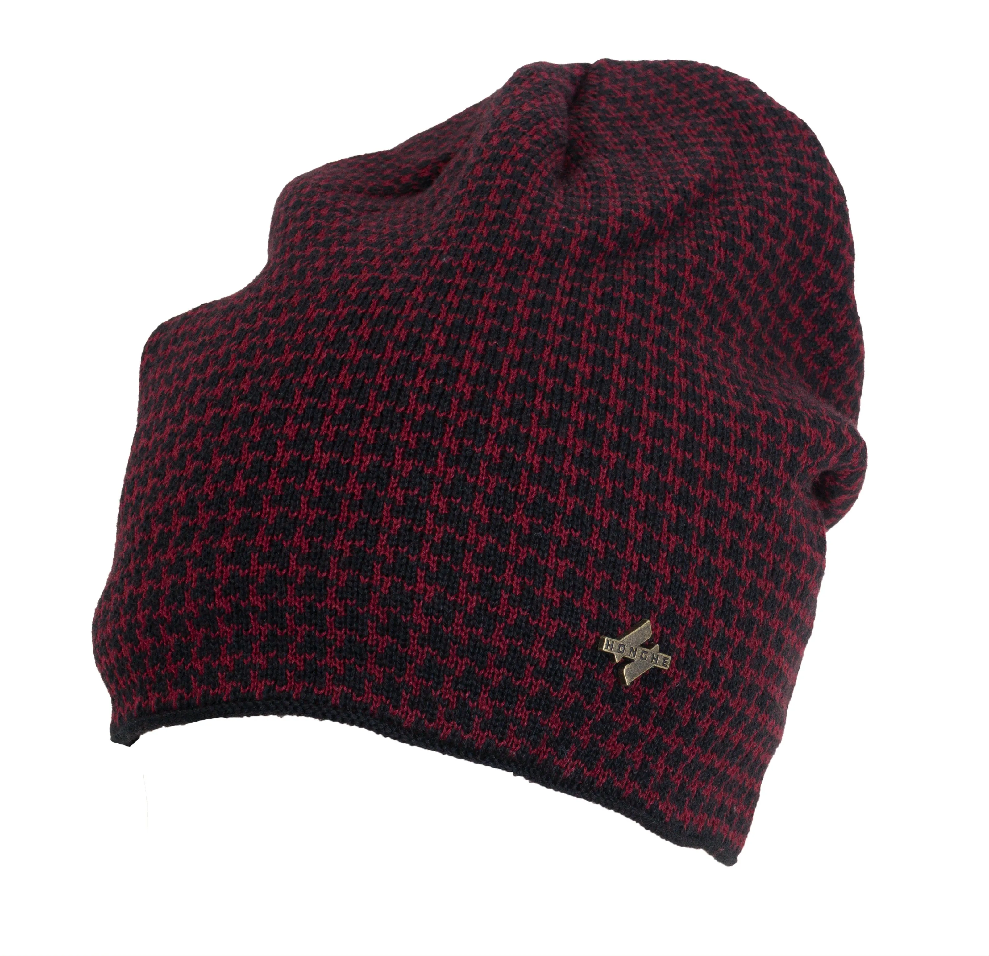 Rebecca and Rifka Knitted Fleece Lined Beanie(BW126-MERLOT) sold by Ruumur