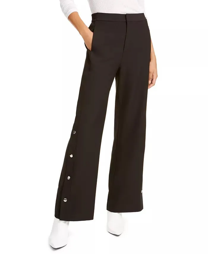 Rachel Roy Women's Black Zippered Slitted Flare Evening Pants Black Size 6 sold by Ruumur