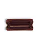 Coach Women's Brown & Red Long Zip Around Wallet In Signature Canvas sold by Ruumur
