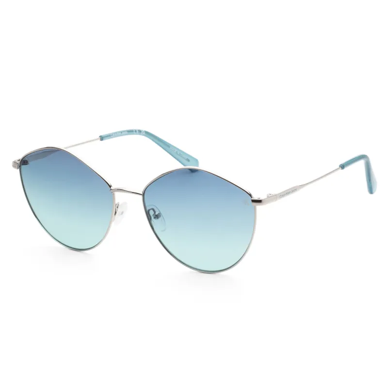 Calvin Klein Women's 61mm Silver Sunglasses CKJ22202S-040 sold by Ruumur