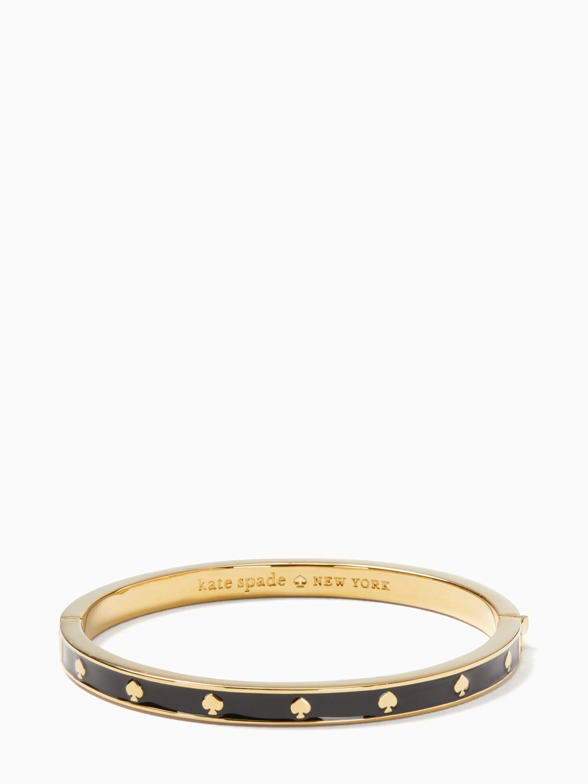 Kate Spade Spot The Spade Enamel Hinged Bangle sold by Ruumur