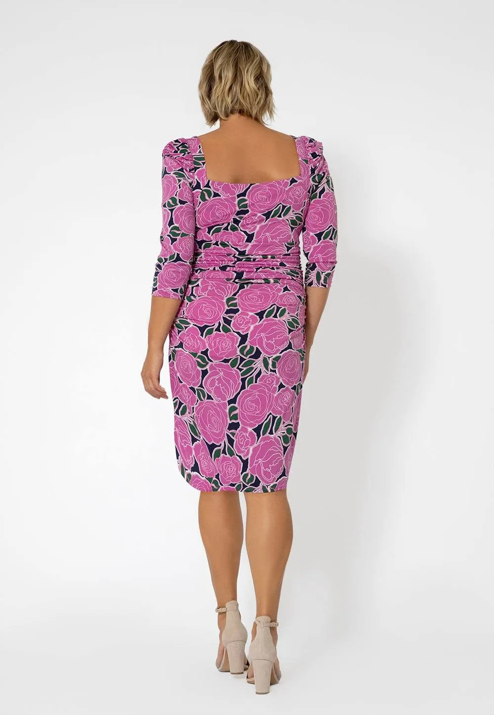 Leota Women's Ruched Detail Marielle Dress Purple Size 1X sold by Ruumur product image thumbnail 2