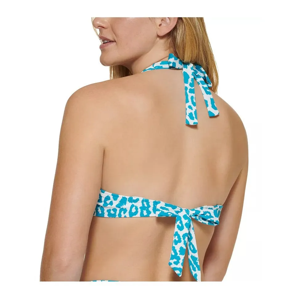 Calvin Klein Women's Printed Underwire Convertible Bikini Top Swimsuit Blue sold by Ruumur product image thumbnail 2