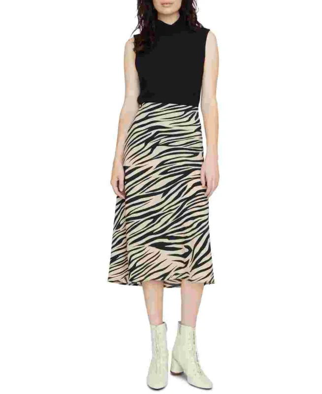 Sanctuary Womens Tie Dye A Line Midi Skirt Black Size X-Small sold by Ruumur