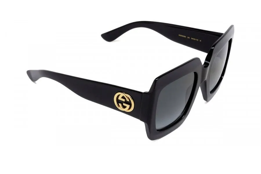 Gucci Oversized Square Frame Sunglasses 54MM - Black/Grey Gradient sold by Ruumur product image thumbnail 3