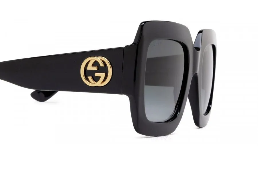 Gucci Oversized Square Frame Sunglasses 54MM - Black/Grey Gradient sold by Ruumur product image thumbnail 2