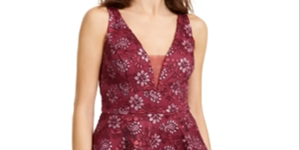 B. Darlin Women's Sleeveless Short Fit Flare Cocktail Dress Berry Size 1/2 sold by Ruumur product image thumbnail 5