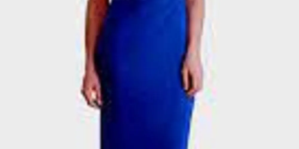 Ralph Lauren Women's Navy Embellished Sleeveless Asymmetrical Neckline Knee Length Body Con Party Dress Navy Size 8 sold by Ruumur product image thumbnail 3