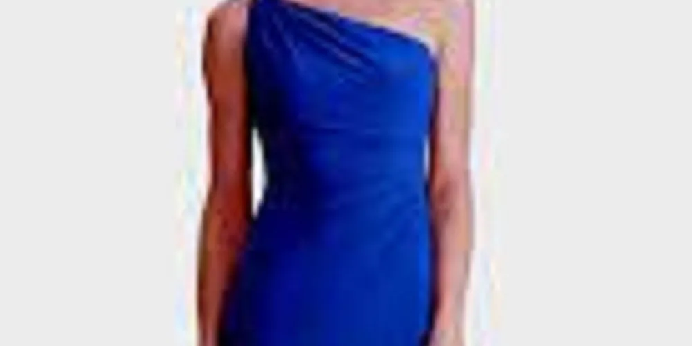 Ralph Lauren Women's Navy Embellished Sleeveless Asymmetrical Neckline Knee Length Body Con Party Dress Navy Size 8 sold by Ruumur product image thumbnail 2