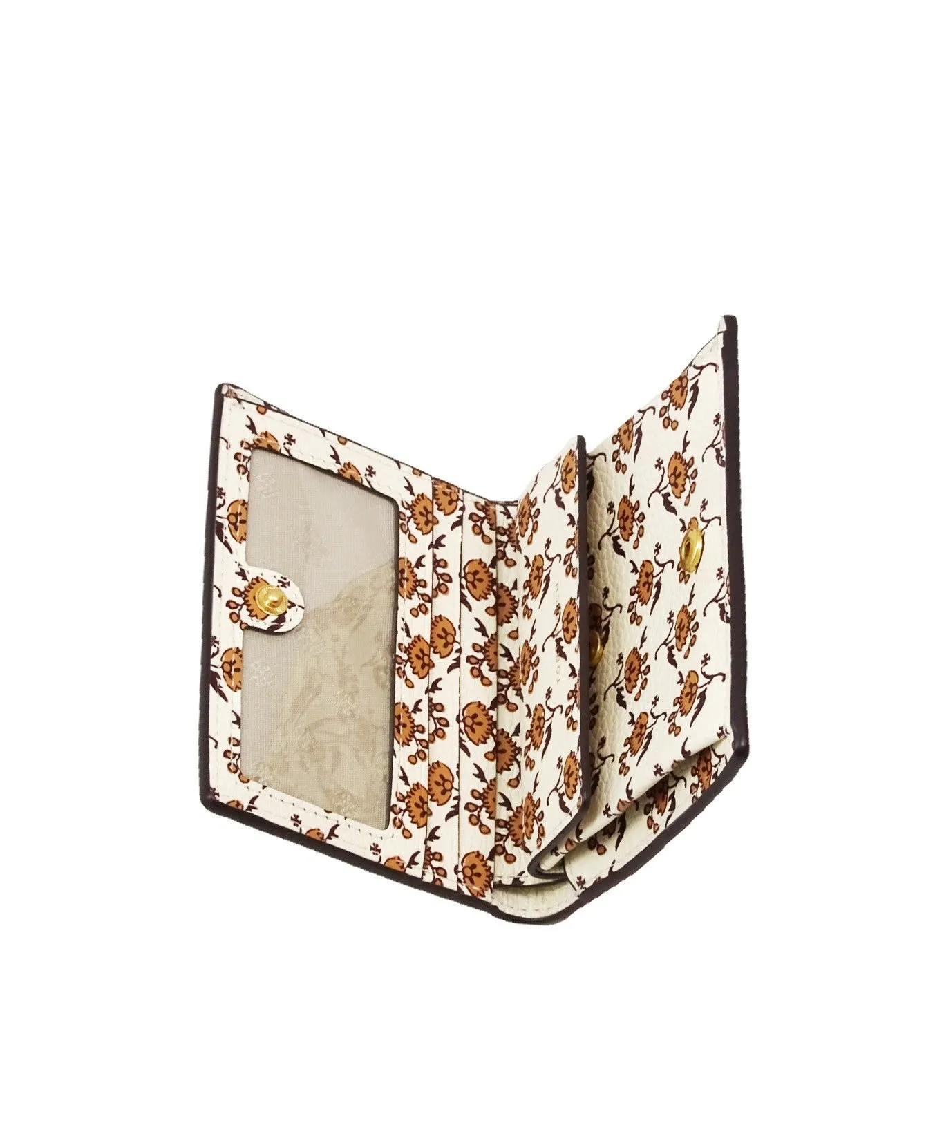 Tory Burch Orange Citrine / Curly Ditsy Logo Blake Color-Block Mini Wallet sold by Ruumur product image thumbnail 3