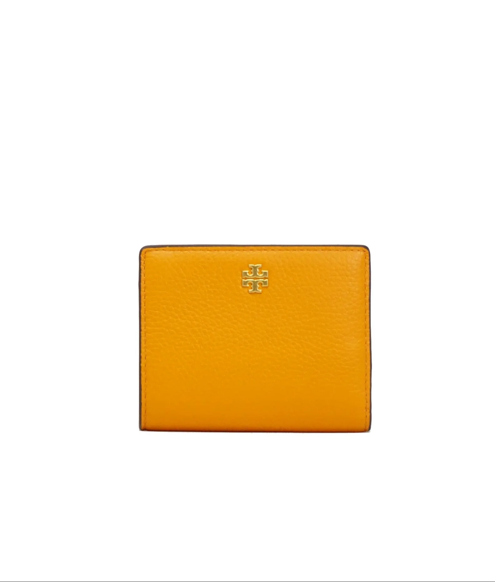 Tory Burch Orange Citrine / Curly Ditsy Logo Blake Color-Block Mini Wallet sold by Ruumur
