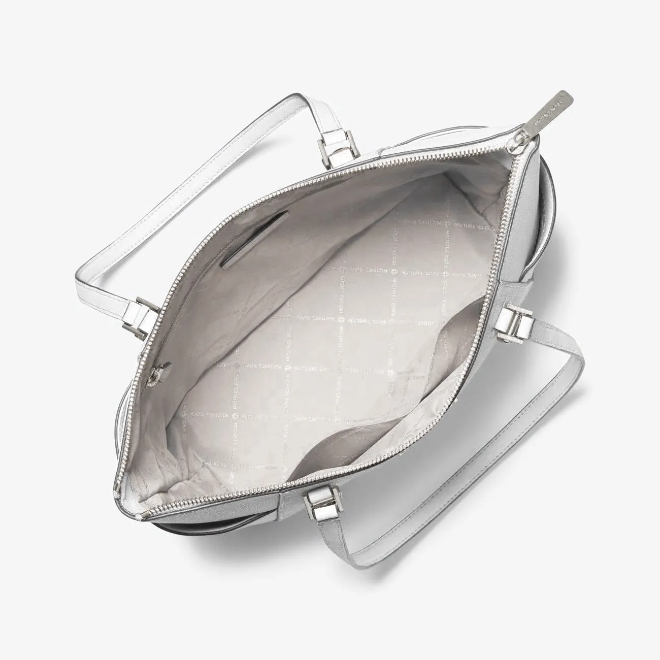 Michael Kors Women's Charlotte Large Logo and Leather Top-Zip Tote Bag sold by Ruumur product image thumbnail 2