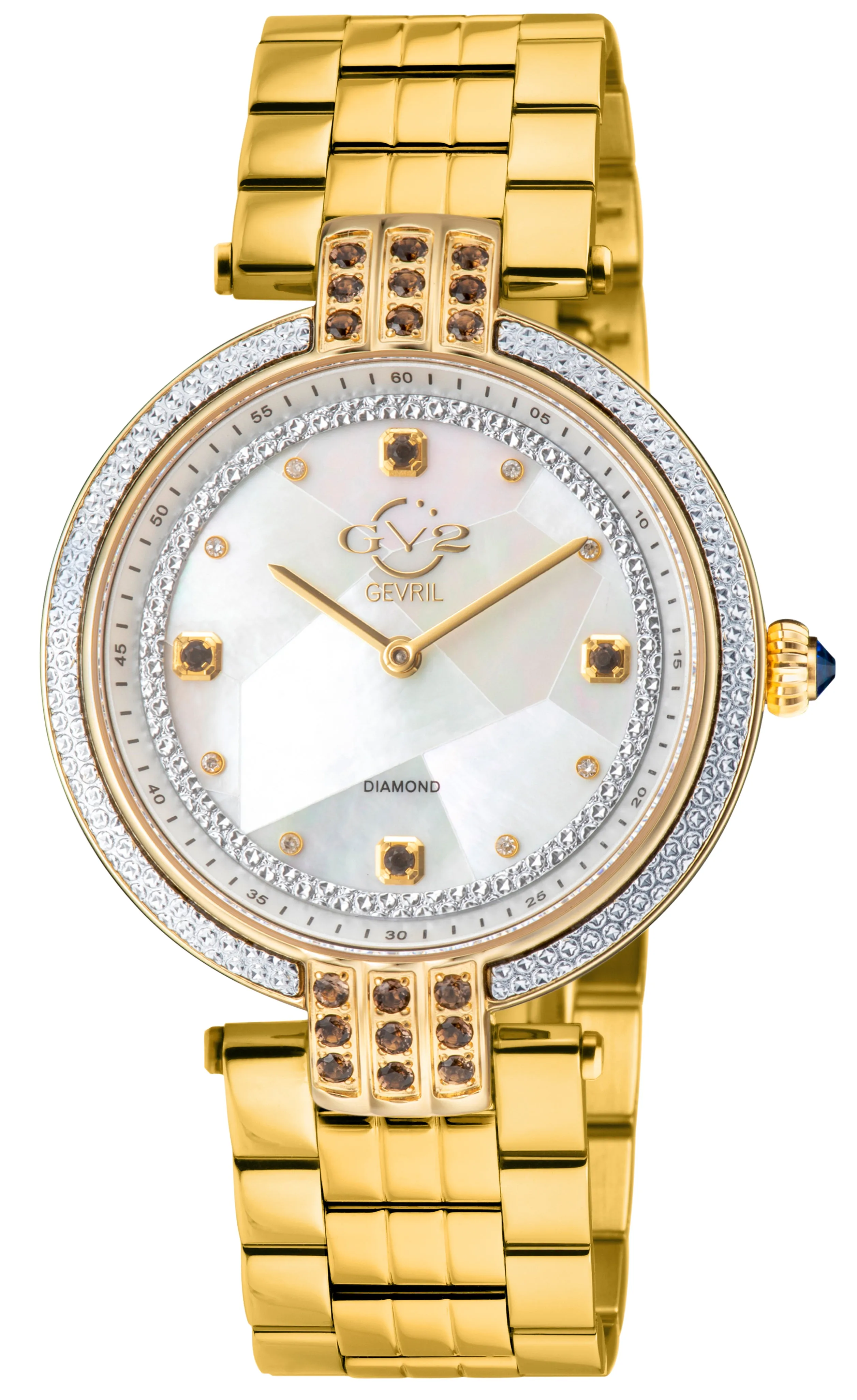 GV2 by Gevril Women's Matera 35mm Quartz Watch 12808B sold by Ruumur
