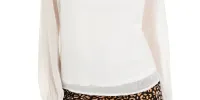 Thalia Sodi Women's Twist Neck Cutout Top White Size X-Large sold by Ruumur