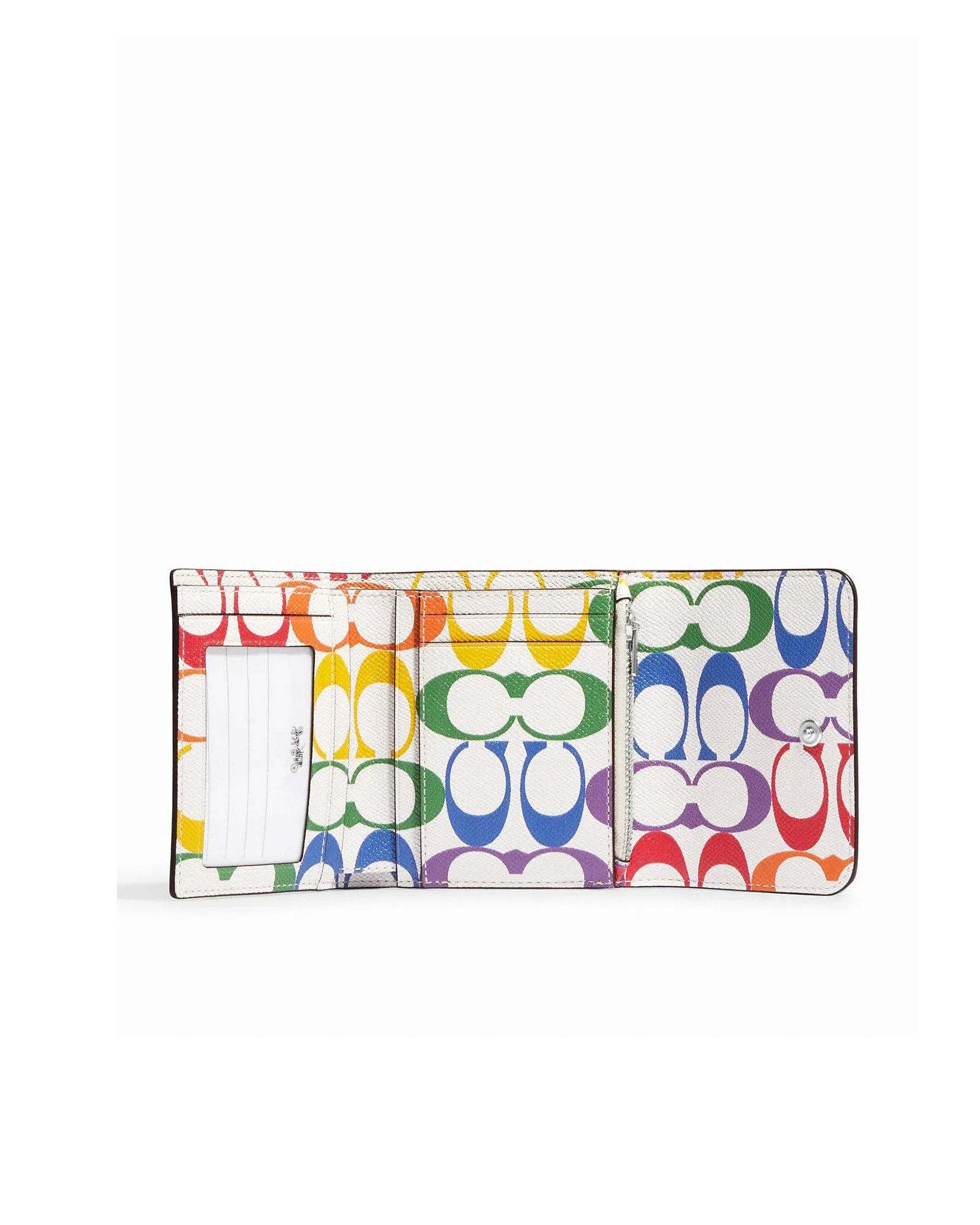 Coach Small Trifold Wallet With Rainbow Signature Interior sold by Ruumur product image thumbnail 2