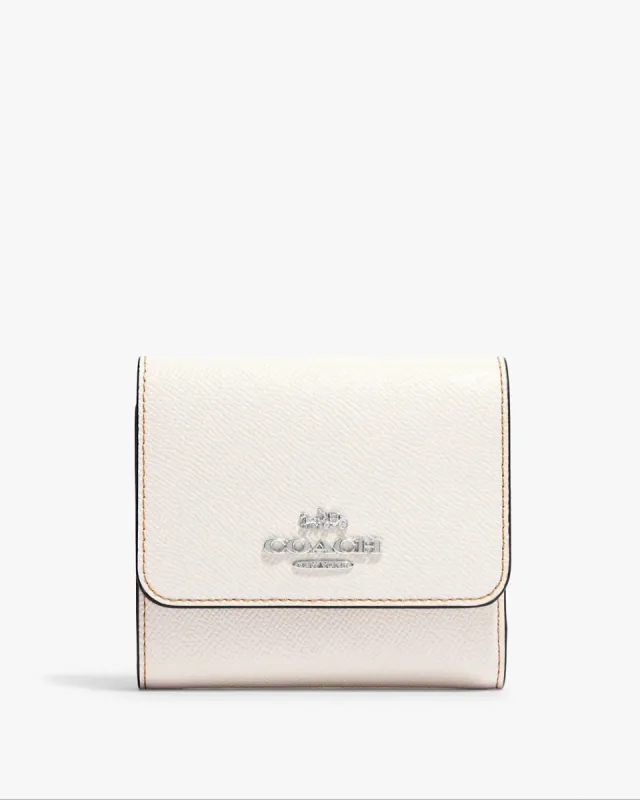 Coach Small Trifold Wallet With Rainbow Signature Interior sold by Ruumur