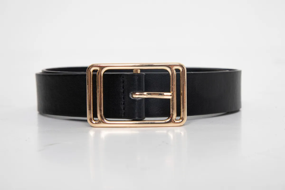 di firenze 3cm Width Narrow Belt With Rectangular Buckle sold by Ruumur