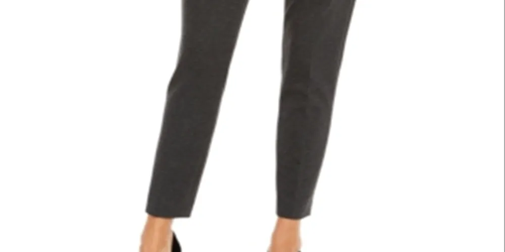 Calvin Klein Women's Long Nailhead Cropped Pants Gray Size 2 sold by Ruumur product image thumbnail 3