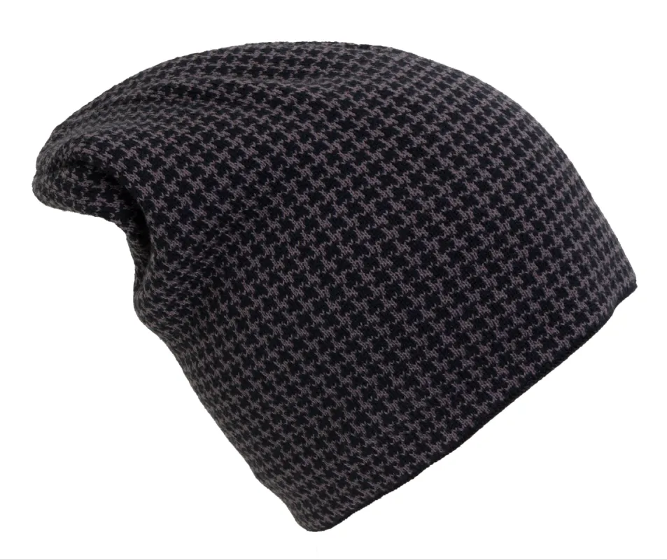 Rebecca and Rifka Knitted Fleece Lined Beanie(BW126-TPBK) sold by Ruumur