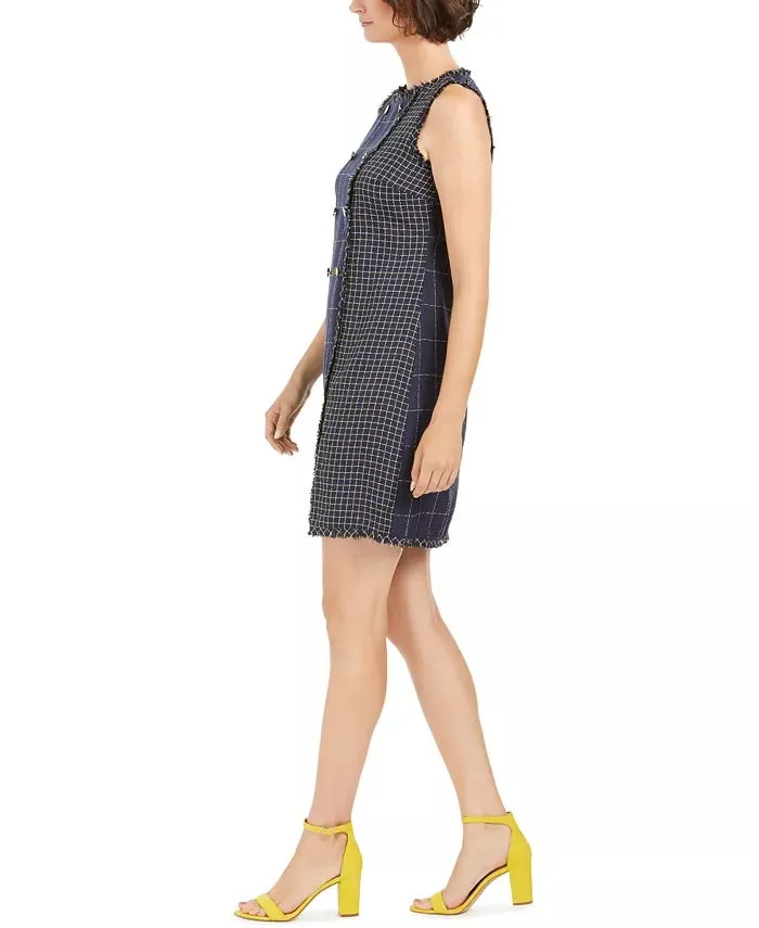 julia jordan Women's Mixed-Plaid Sheath Dress Blue Size 12 sold by Ruumur product image thumbnail 3