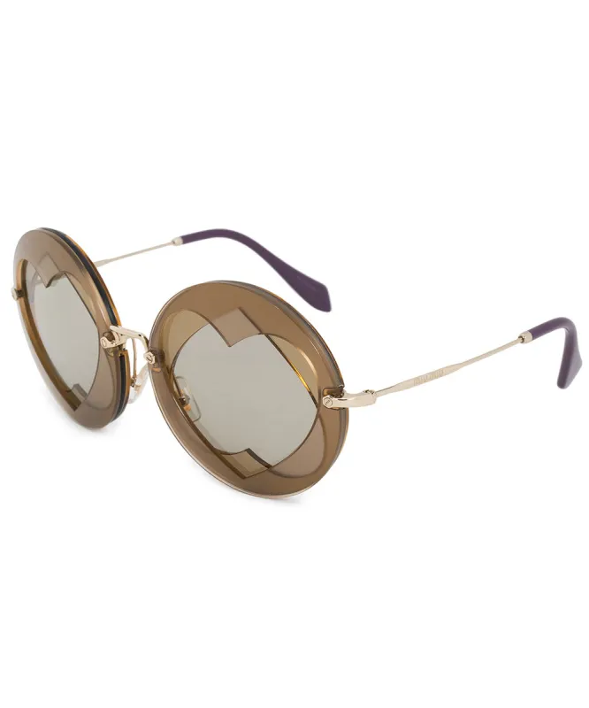 Miu Miu Round Sunglasses SMU01SS VA25J2 62 made by Ruumur